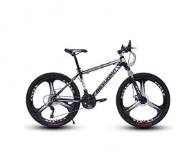 DGAGD Mountain Bike DGAGD 24 inch mountain bike bicycle men and women lightweight dual disc brakes variable speed bicycle three-wheel-Black and white_21 speed