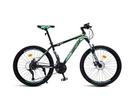 DGAGD Mountain Bike DGAGD 24 inch mountain bike cross-country variable speed racing light bicycle 40 cutter wheels-dark green_21 speed