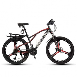 DGAGD Bike DGAGD 24-inch mountain bike geared into a young and easy-to-use tricycle-Black red_24 speed