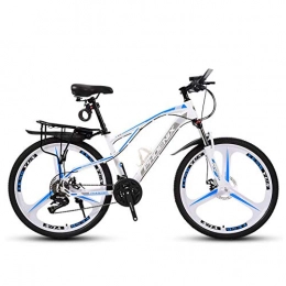 DGAGD Bike DGAGD 24-inch mountain bike geared into a young and easy-to-use tricycle-White blue_27 speed