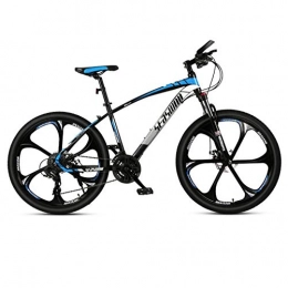 DGAGD Bike DGAGD 24 inch mountain bike male and female adult ultralight racing light bicycle six-cutter wheel-Black blue_21 speed