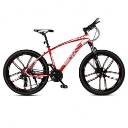 DGAGD Mountain Bike DGAGD 24-inch mountain bike male and female adult ultralight racing light bicycle ten-knife wheel-red_21 speed