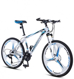 DGAGD Bike DGAGD 24 inch mountain bike male and female adult variable speed racing ultra-light bicycle three-knife wheel-White blue_24 speed