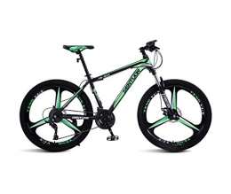 DGAGD Mountain Bike DGAGD 24 inch mountain bike off-road variable speed racing light bicycle tri-cutter-dark green_27 speed