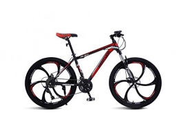 DGAGD Bike DGAGD 24-inch mountain bike variable speed light bicycle six-cutter wheel-Black red_21 speed