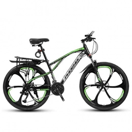 DGAGD Bike DGAGD 24-inch mountain bike with six wheels-dark green_21 speed