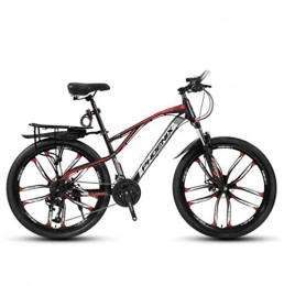 DGAGD Bike DGAGD 24-inch mountain bike with ten wheels-Black red_24 speed