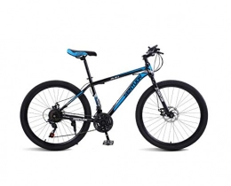 DGAGD Mountain Bike DGAGD 24-inch spoke wheel for mountain bike, off-road variable speed racing light bicycle-Black blue_21 speed