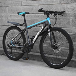 DGAGD Bike DGAGD 24-speed mountain bike disc brake adult ultra-lightweight bicycle spoke wheel-Black blue_27 speed
