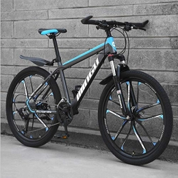 DGAGD Bike DGAGD 24-speed mountain bike disc brake adult ultra-lightweight bicycle ten-cut wheel-Black blue_30 speed