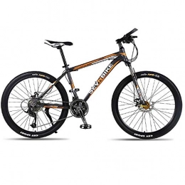 DGAGD Bike DGAGD 26 inch aluminum alloy frame mountain bike variable speed spoke wheel road bike-Black Orange_21 speed