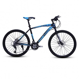 DGAGD Mountain Bike DGAGD 26 inch mountain bike bicycle adult lightweight road speed bicycle spoke wheel-Black blue_21 speed