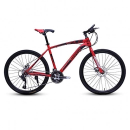 DGAGD Bike DGAGD 26 inch mountain bike bicycle adult lightweight road speed bicycle spoke wheel-Black red_21 speed