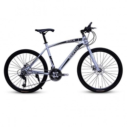 DGAGD Mountain Bike DGAGD 26 inch mountain bike bicycle adult lightweight road speed bicycle spoke wheel-silver gray_21 speed
