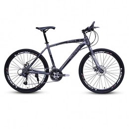DGAGD Mountain Bike DGAGD 26 inch mountain bike bicycle adult lightweight road speed bicycle with 40 cutter wheels-Black and silver_21 speed