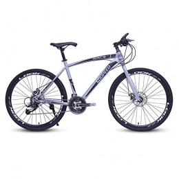 DGAGD Mountain Bike DGAGD 26 inch mountain bike bicycle adult lightweight road speed bicycle with 40 cutter wheels-silver gray_21 speed