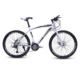 DGAGD Bike DGAGD 26 inch mountain bike bicycle adult lightweight road speed bicycle with 40 cutter wheels-White black_21 speed