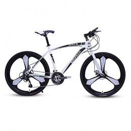 DGAGD Bike DGAGD 26 inch mountain bike bicycle adult lightweight road variable speed bicycle tri-cutter-White black_21 speed
