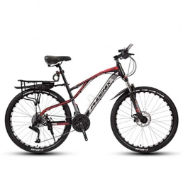 DGAGD Bike DGAGD 26-inch mountain bike geared into spokes wheels for young bicycles-Black red_30 speed