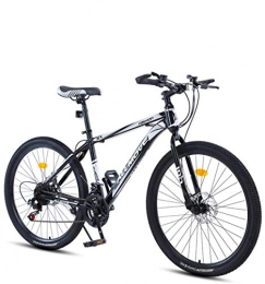 DGAGD Mountain Bike DGAGD 26 inch mountain bike male and female adult variable speed racing super light bicycle spoke wheel-Black and white_21 speed