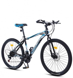 DGAGD Mountain Bike DGAGD 26 inch mountain bike male and female adult variable speed racing super light bicycle spoke wheel-Black blue_21 speed