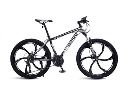 DGAGD Mountain Bike DGAGD 26 inch mountain bike off-road variable speed racing light bicycle six cutter wheels-Black and white_27 speed
