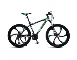 DGAGD Mountain Bike DGAGD 26 inch mountain bike off-road variable speed racing light bicycle six cutter wheels-dark green_21 speed