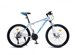 DGAGD Bike DGAGD 26 inch mountain bike variable speed light bicycle 40 cutter wheel-White blue_24 speed