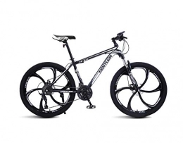 DGAGD Bike DGAGD 26 inch mountain bike variable speed light bicycle six cutter wheels-Black and white_21 speed