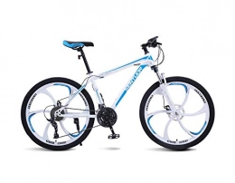 DGAGD Bike DGAGD 26 inch mountain bike variable speed light bicycle six cutter wheels-White blue_21 speed