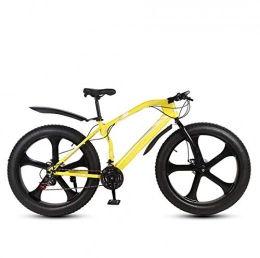 DGAGD Bike DGAGD 26 inch snowmobile disc brake super wide 4.0 tire variable speed adult five-wheel mountain bike-yellow_24 speed