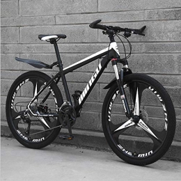 DGAGD Bike DGAGD 26-speed mountain bike disc brake adult ultra-lightweight three-knife wheel-Black and white_30 speed