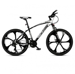 DGAGD Mountain Bike DGAGD 27.5 inch mountain bike male and female adult super light bicycle spoke six blade wheel-Black and white_30 speed