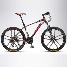 DGAGD Bike DGAGD 27.5 inch mountain bike variable speed light bicycle ten cutter wheel-Black red_24 speed