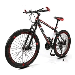 DGHJK Adult Mountain Bike 26 Inch Trail High Carbon Steel,Double Disc Brake Bicycle Speed,Men Road Bike Front Suspension