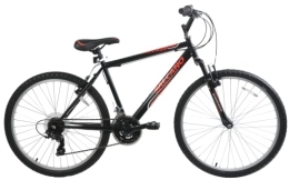 Discount Bike Discount Salcano Shocker 26' Wheel Mens Mountain Bike Front Suspension 16' Frame Black / Red
