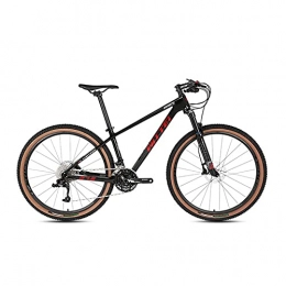 DSENIW Mountain Bike DSENIW 27.5 / 29 Inch Mountain Bike for Adult And Youth, 30 Speed Lightweight Mountain Bikes, Hydraulic Brake, Mens Frame Sizes, Multiple Colors, Black Red, 29 * 19 inch