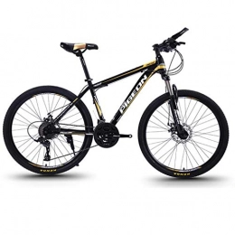 Dsrgwe Bike Dsrgwe Mountain Bike / Bicycles, Carbon Steel Frame, Front Suspension and Dual Disc Brake, 26inch Spoke Wheels, 27 Speed (Color : B)
