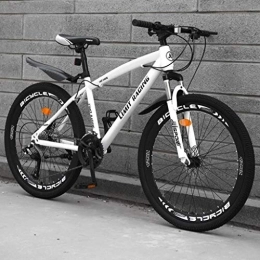 LADDER Mountain Bike Dsrgwe Mountain Bike / Bicycles, Carbon Steel Frame, Front Suspension and Dual Disc Brake, 26inch Wheels (Color : A, Size : 21-speed)