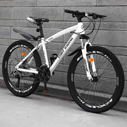 Dsrgwe Bike Dsrgwe Mountain Bike / Bicycles, Carbon Steel Frame, Front Suspension and Dual Disc Brake, 26inch Wheels (Color : A, Size : 21-speed)