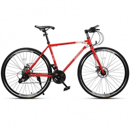 DXIUMZHP Bike Dual Suspension Full Suspension Mountain Bike, Road Bike Bicycles, Brisk Variable Speed Mountain Bike, Adult Unisex MTB, 24 / 30 Speed, 26-inch Wheels, 700C ( Color : 30-speed red , Size : 26 inches )