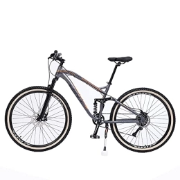 Generic Mountain Bike Dual Suspension Mountain Bike 27.5 Inches Wheel, Mens Mountain Bike Dual Disc Brake Bicycle for Women, Mountain Bicycle with High Carbon Steel, 9 / 10 /