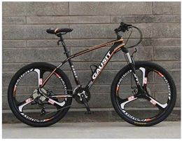 Generic Bike Dual Suspension Mountain Bikes Comfort & Cruiser Bikes Hard Mountain Bike Boy Ravine Bike Double Disc Brakes Aluminum Alloy Frams Road Bicycle (Color : Orange Size : 30 speed)-27_speed_Orange