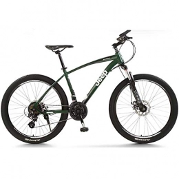 DULPLAY Bike DULPLAY Mountain Bikes, Unisex 24 Speed Shock Dual Disc Brakes Adult Bicycle, Road Bicycles Fat Tire Aluminum Frame B 24inch(155-175cm)