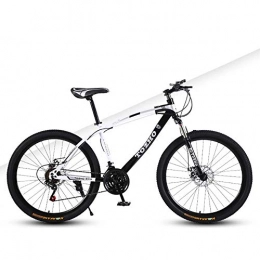 DX Bike DX Bicycle Bike 24 Inch, Variable Speed ock Absorption Off Road Dual Disc Brakes High Carbon Steel Frame High Hardness Young Cycling Students Adult Men and Women Suitable Height 145 160Cm