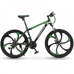 DXIUMZHP Mountain Bike DXIUMZHP Dual Suspension Lightweight Road Bikes For Men And Women, Bicycle, Double Shock-absorbing Off-road Mountain Bike, 24 / 26 Inch Wheels, 24-speed Adjustment (Color : Green, Size : 26 inches)