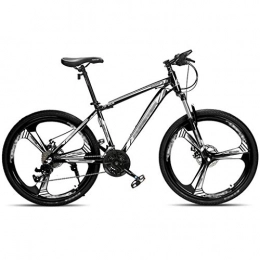 DXIUMZHP Bike DXIUMZHP Dual Suspension Off-road Mountain Bikes, Outdoor Road Bikes, Shock Absorption For Daily Commuting, 24-speed, 3 Cutter Wheels, MTB With 24 / 26 Inch Wheels (Color : Black, Size : 26 inches)