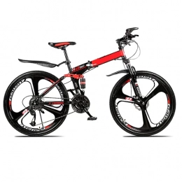 eLy Bike eLy 26" Mountain Bikes Trail Bike, 27 Speed Bicycle, High-Carbon Steel Frame U-Shaped Front Fork, Front and Rear Double Shock Absorbers, Maximum Load 150kg