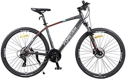 Eortzzpc Mountain Bike Eortzzpc MTB women 26-inch 27-speed mountain road vehicles, double disc aluminum hard tail mountain bike, the seat can be adjusted (Color : Grey)