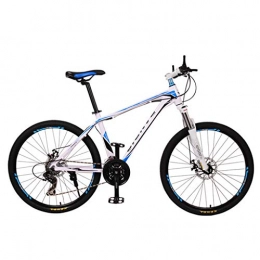 Estrella-L Mountain Bike Estrella-L Mountain Bike Aluminum Frame Bicycle Fork Wheels Double Disc Brakes Racing Bicycle Outdoor Cycling Easy to Install (26'', 30 Speed), Blue